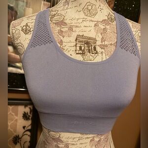 PINK Active Victoria's Secret Pale Blue Seamless Lighthly Lined Sports Bra Small